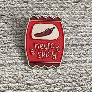 Neurospicy Enamel Pin Neurodivergent Proud Pin, 3 For $15
